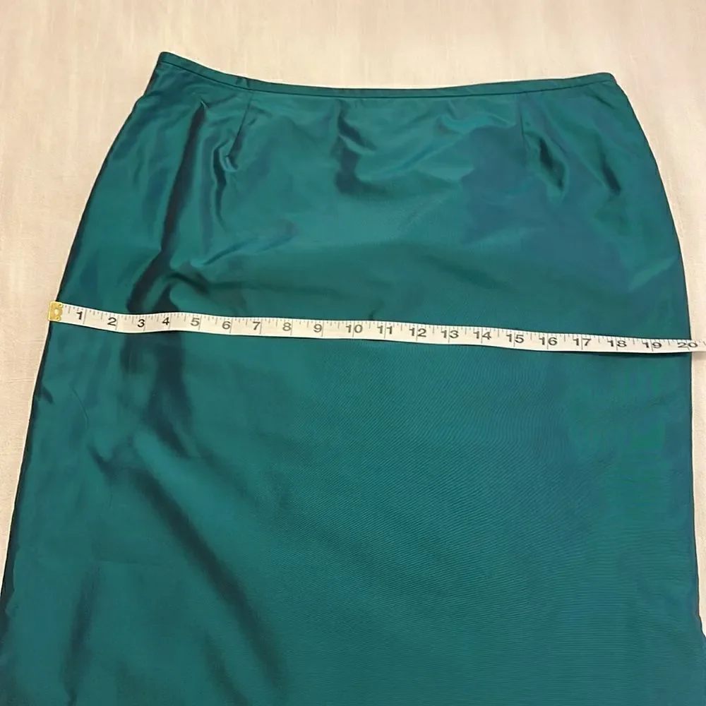 Chetta B maxi skirt- gorgeous teal green, narrow with generous slit - Picture 6 of 7